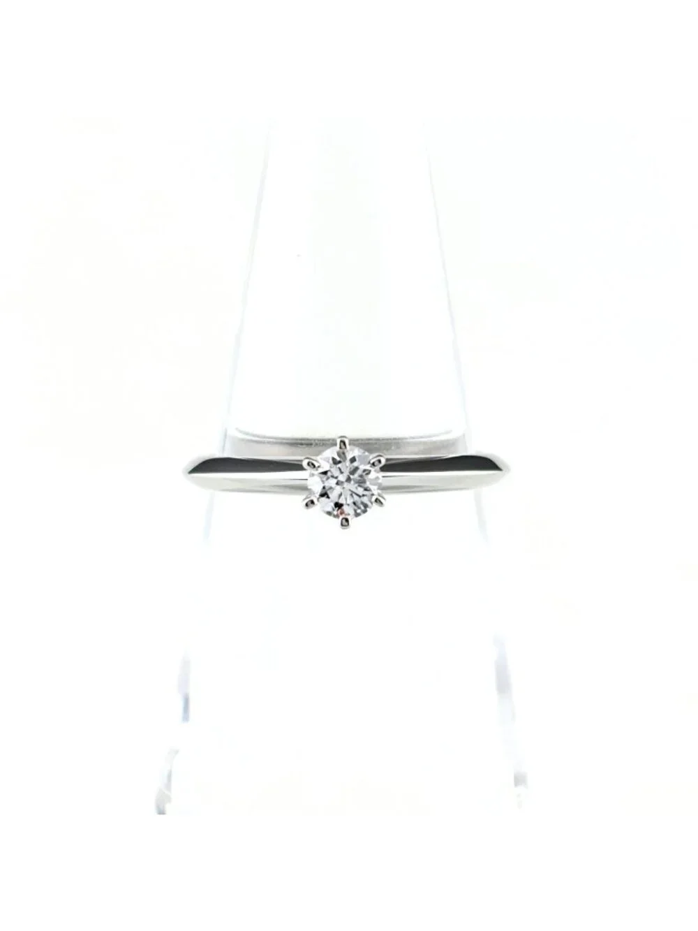 Tiffany & Co Solitaire Platinum Ring Diamond